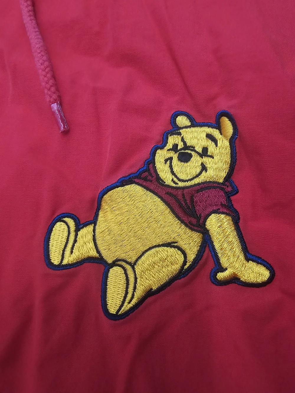 Vintage Disney Store Winnie the Pooh Hooded Windbreaker Jacket XXL Embroidered